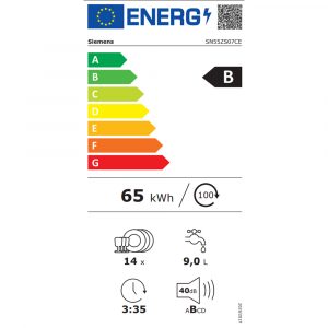 Máy rửa chén âm tủ Siemens SN55ZS07CE iQ500