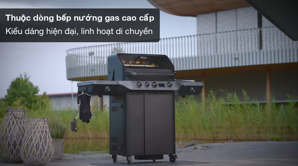Bếp nướng BBQ Rösle 251062 Gasgrill Blazeflame Master 3 30mbar-Tổng quan thiết kế Bếp nướng BBQ Rösle 251062 Gasgrill Blazeflame Master 3 30mbar-Tổng quan thiết kế