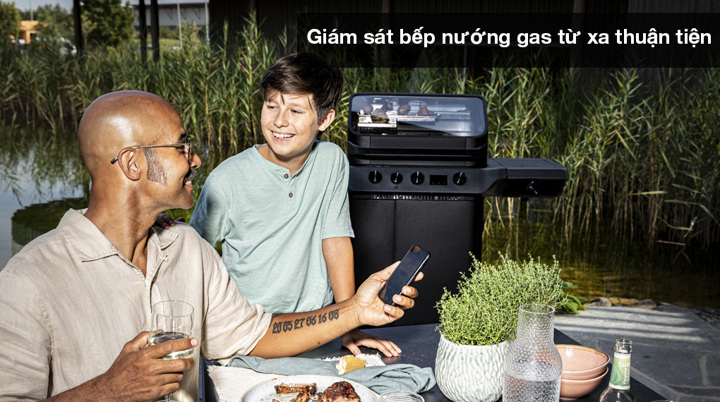 Bếp nướng BBQ Rösle 251062 Gasgrill Blazeflame Master 3 30mbar-Giám sát từ xa qua ứng dụng tiện lợi Bếp nướng BBQ Rösle 251062 Gasgrill Blazeflame Master 3 30mbar-Giám sát từ xa qua ứng dụng tiện lợi
