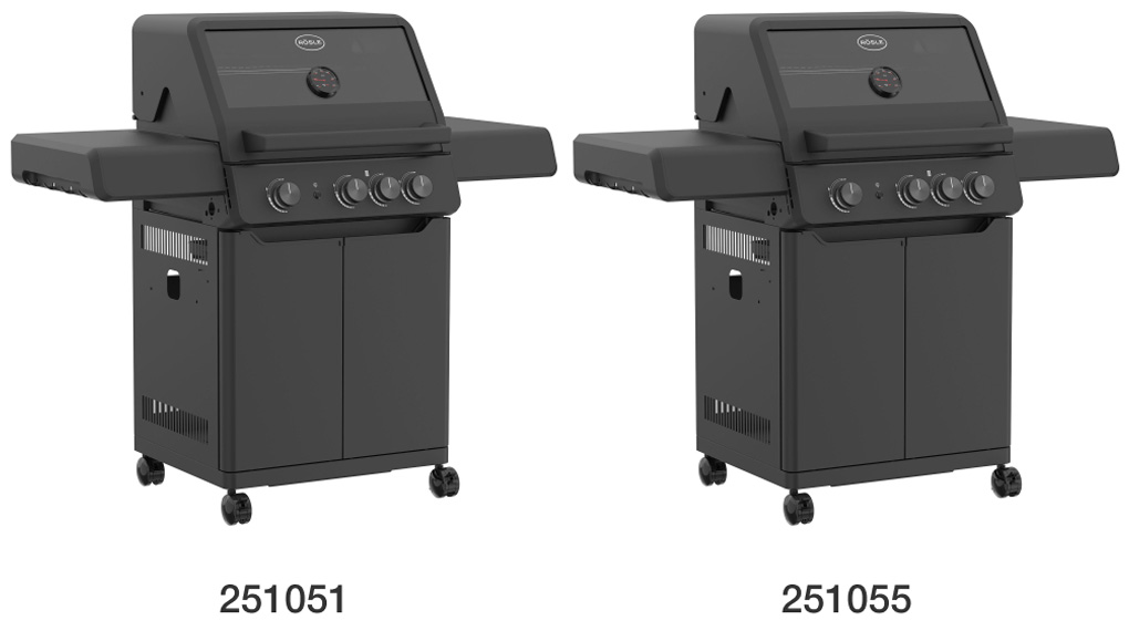 Bếp nướng gas Rösle ALLFLAME Peer 3 13500 W-Có 2 model