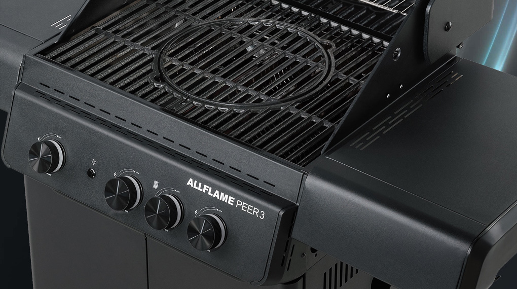 Bếp nướng gas Rösle ALLFLAME Peer 3 13500 W-Điều khiển núm vặn, dễ sử dụng