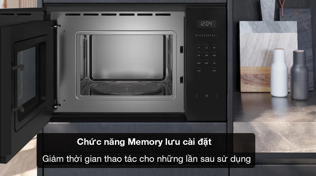 Lò vi sóng Siemens BF525LMB1 iQ500 âm tủ - Chức năng lưu cài đặt