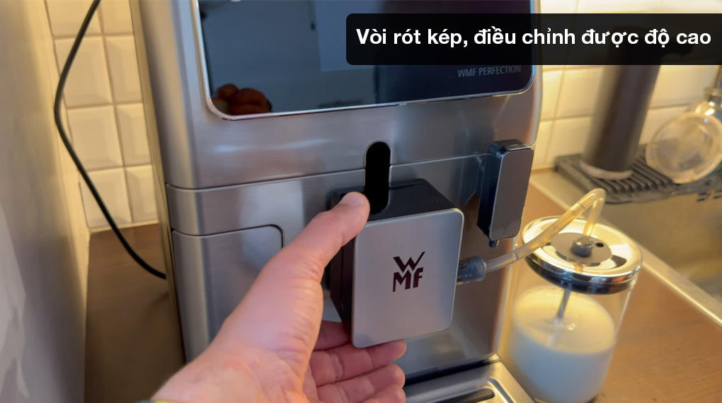 Máy pha cafe tự động WMF CP813D10 Perfection 660-Vòi rót kép điều chỉnh được độ cao Máy pha cafe tự động WMF CP813D10 Perfection 660-Vòi rót kép điều chỉnh được độ cao