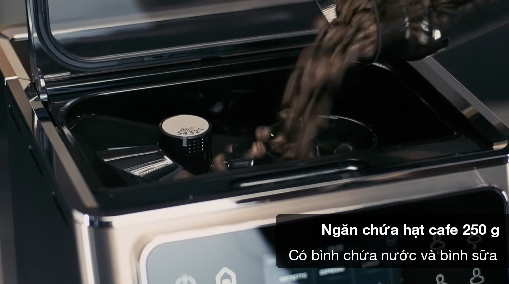 Máy pha cafe tự động WMF CP813D10 Perfection 660-Ngăn chứa hạt 250 gr Máy pha cafe tự động WMF CP813D10 Perfection 660-Ngăn chứa hạt 250 gr