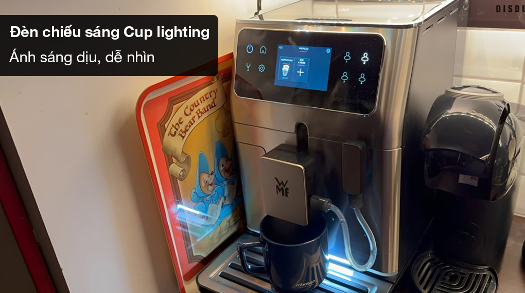 Máy pha cafe tự động WMF CP813D10 Perfection 660-Đèn chiếu sáng Cuplighting Máy pha cafe tự động WMF CP813D10 Perfection 660-Đèn chiếu sáng Cuplighting