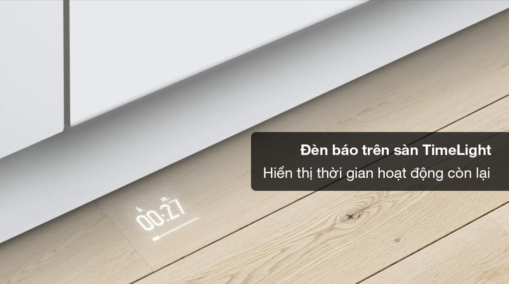 Máy rửa chén âm tủ Bosch SHX9PCM5N Benchmark®-Đèn báo trên sàn nhà