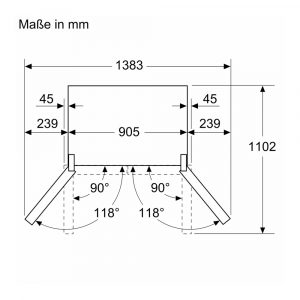 tu lanh bosch 574 lit kfd96apea series 6 13 Gia Dụng Đức Sài Gòn