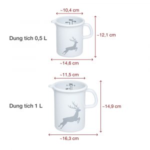 Cốc đong tráng men Riess Country