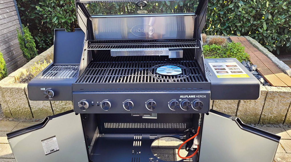 Bếp nướng gas Rösle ALLFLAME Hero 6 28000 W-Chất liệu cao cấp, bền bỉ Bếp nướng gas Rösle ALLFLAME Hero 6 28000 W-Chất liệu cao cấp, bền bỉ
