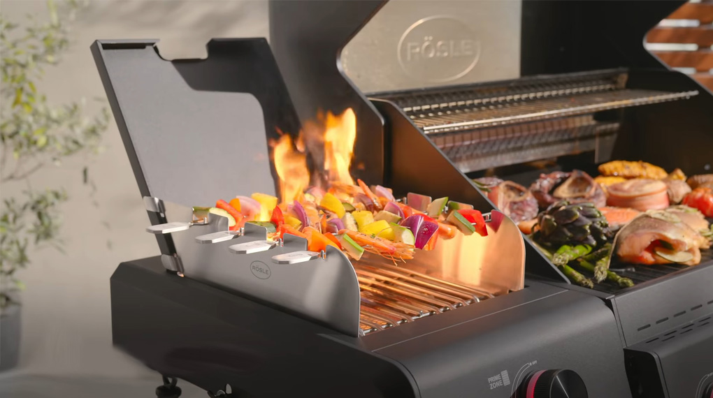 Bếp nướng gas Rösle ALLFLAME Hero 6 28000 W-Tiết kiệm thời gian nướng đa dạng món Bếp nướng gas Rösle ALLFLAME Hero 6 28000 W-Tiết kiệm thời gian nướng đa dạng món