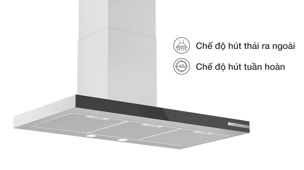 Máy hút mùi áp tường Bosch DWB97BK61T Serie 4