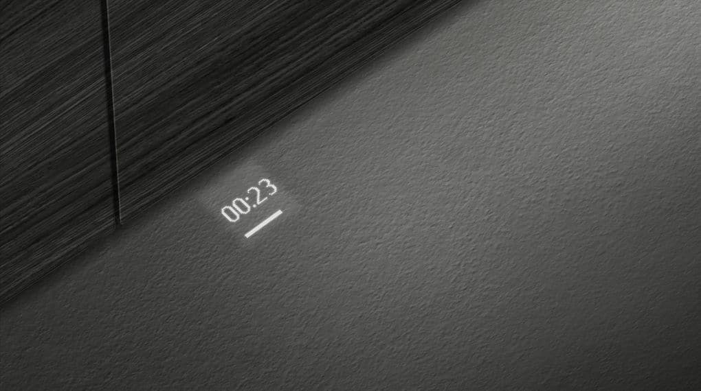 Máy rửa bát âm tủ Siemens SN87TX00CE iQ700 - Đèn chiếu sàn thời gian rửa còn lại TimeLight