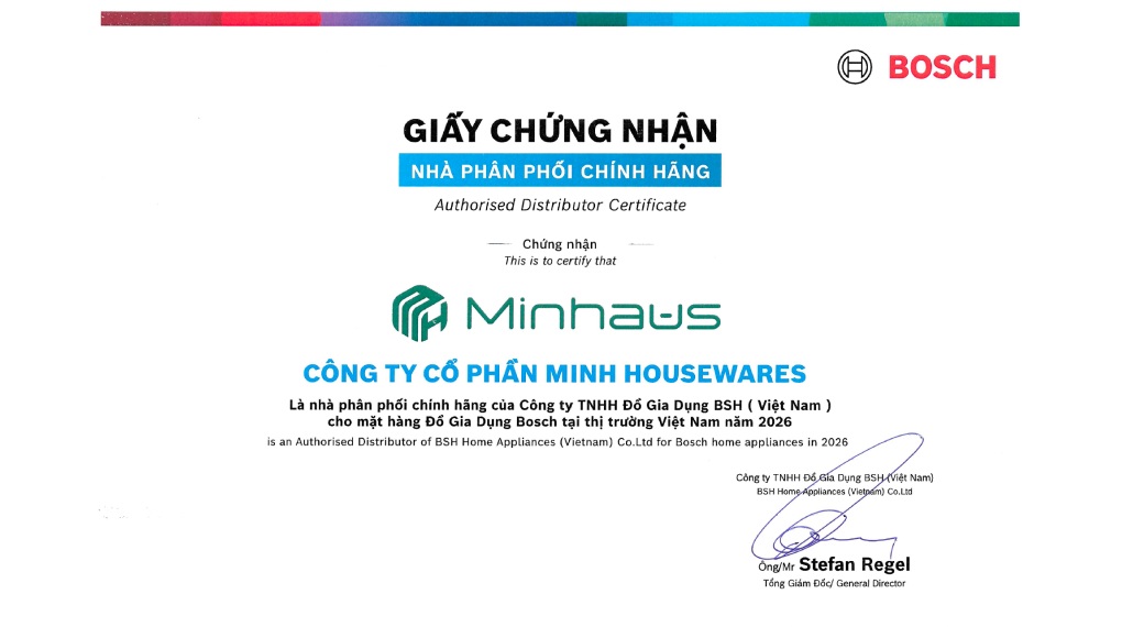Minhaus là đơn vị phân phối chính hãng của Bosch tại Việt Nam Minhaus là đơn vị phân phối chính hãng của Bosch tại Việt Nam