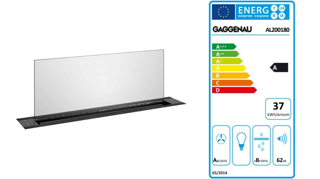 Máy hút mùi âm bàn Gaggenau AL200180 Serie 200 - công suất hoạt động