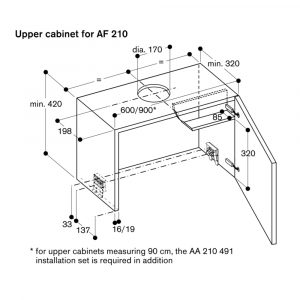 May hut mui ap tuong Gaggenau AF210162 serie 202 Gia Dụng Đức Sài Gòn