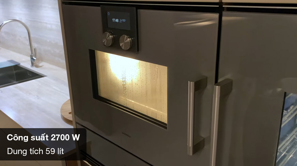 Lò hấp Gaggenau BSP22 Series 200 âm tủ-Công suất 2700W