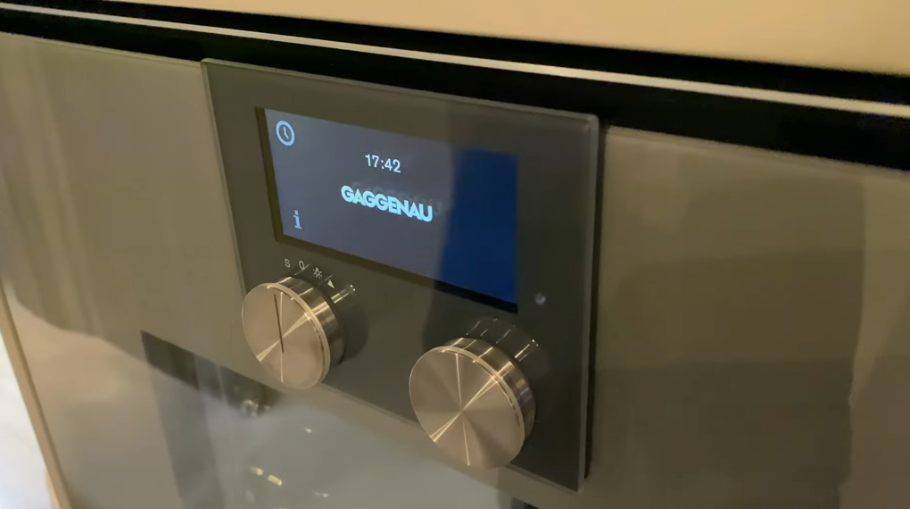 Lò hấp Gaggenau BSP22 Series 200 âm tủ-Bảng điều khiển cảm ứng và núm vặn