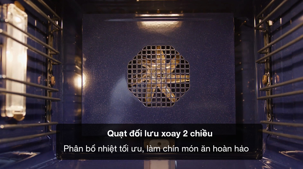 Lò Nướng âm tủ Gaggenau BO450112 Serie 400 - Sử dụng quạt đối lưu xoay 2 chiều, phân bổ nhiệt tối ưu