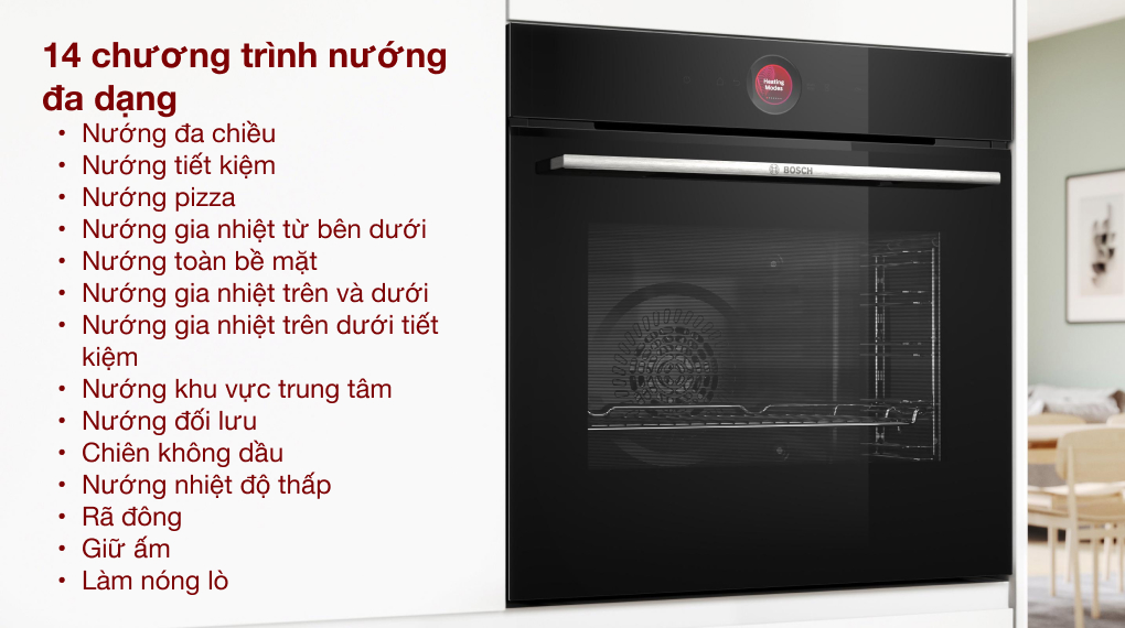 14 chương trình nướng đa dạng lo nuong bosch hbg7741b1 serie 8 2 1 Gia Dụng Đức Sài Gòn