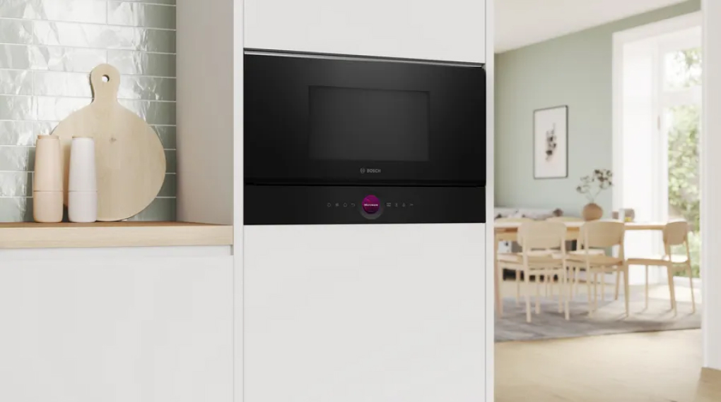 Lò vi sóng kèm nướng Bosch BER7321B1 Series 8 âm tủ - Tổng quan thiết kế Lò vi sóng kèm nướng Bosch BER7321B1 Series 8 âm tủ