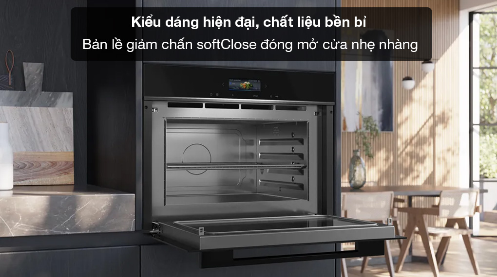 Lò vi sóng kèm nướng Siemens CE732GXB1 iQ700 âm tủ-Tổng quan thiết kế Lò vi sóng kèm nướng Siemens CE732GXB1 iQ700 âm tủ-Tổng quan thiết kế