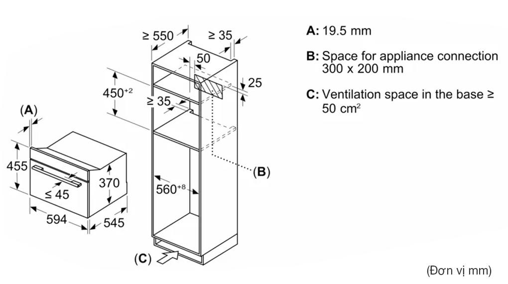 Lò vi sóng kèm nướng Siemens CE732GXB1 iQ700 âm tủ-Thông số lắp đặt lò vi sóng Lò vi sóng kèm nướng Siemens CE732GXB1 iQ700 âm tủ-Thông số lắp đặt lò vi sóng