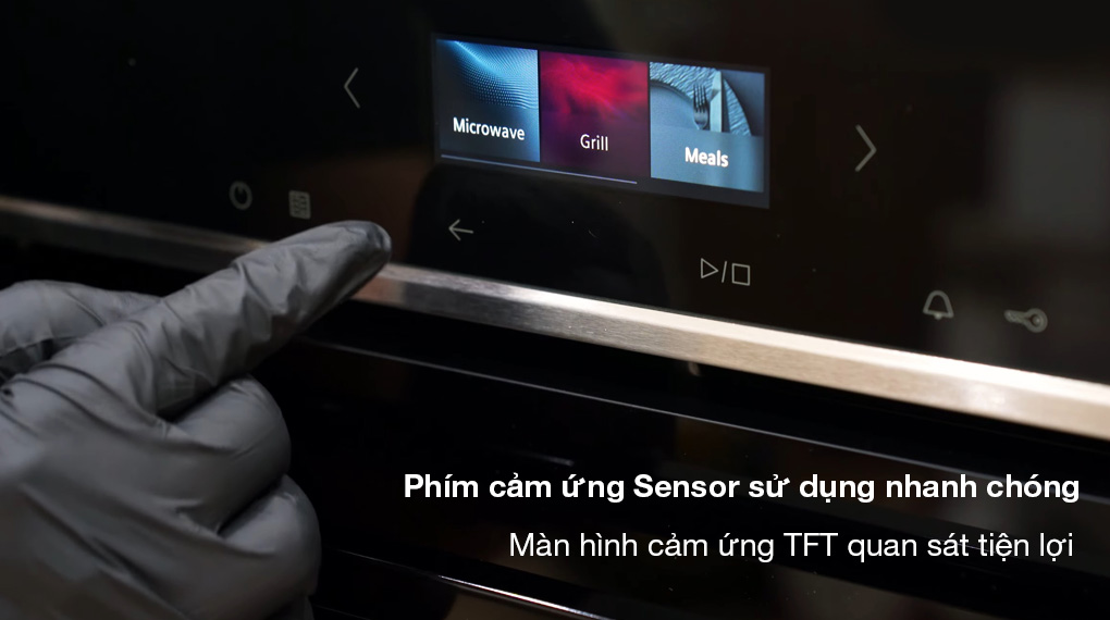 Lò vi sóng kèm nướng Siemens CE732GXB1 iQ700 âm tủ-Bảng điều khiển cảm ứng Lò vi sóng kèm nướng Siemens CE732GXB1 iQ700 âm tủ-Bảng điều khiển cảm ứng