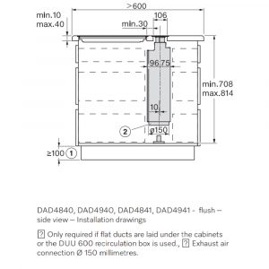 Máy hút mùi âm bàn Miele DAD 4841 Levantar 12 may hut mui am ban miele dad 4841 levantar 10 Gia Dụng Đức Sài Gòn