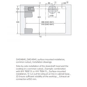 Máy hút mùi âm bàn Miele DAD 4841 Levantar 18 may hut mui am ban miele dad 4841 levantar 16 Gia Dụng Đức Sài Gòn