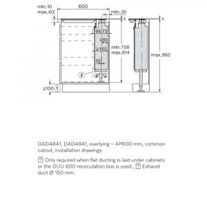 Máy hút mùi âm bàn Miele DAD 4841 Levantar 24 may hut mui am ban miele dad 4841 levantar 22 Gia Dụng Đức Sài Gòn
