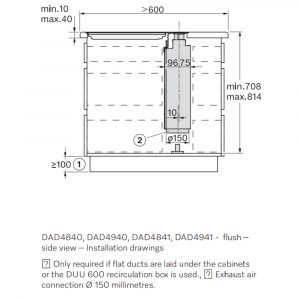 Máy hút mùi âm bàn Miele DAD 4841 Levantar 10 may hut mui am ban miele dad 4841 levantar 8 Gia Dụng Đức Sài Gòn