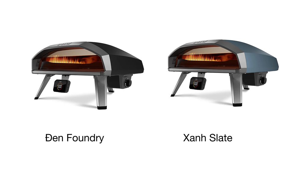 Hai màu sắc trung tính đen Foundry và xanh Slate lo nuong pizza ngoai troi ooni koda 2 pro 2nd generation Gia Dụng Đức Sài Gòn
