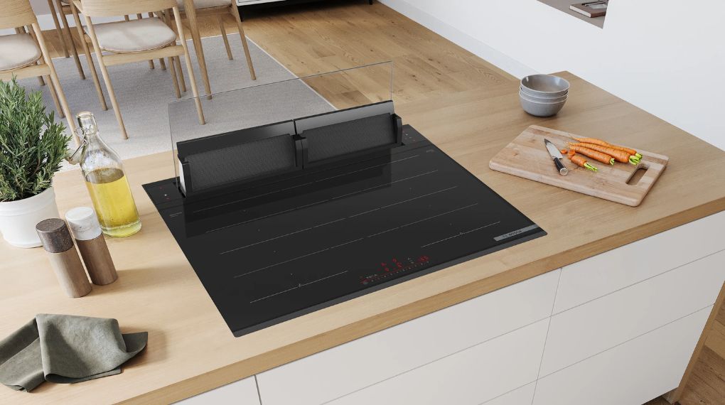 Máy hút mùi âm bàn Bosch DDW88MM66 series 8 Accent Line - tự động đồng bộ với bếp từ Bosch nhờ hệ thống cookConnect