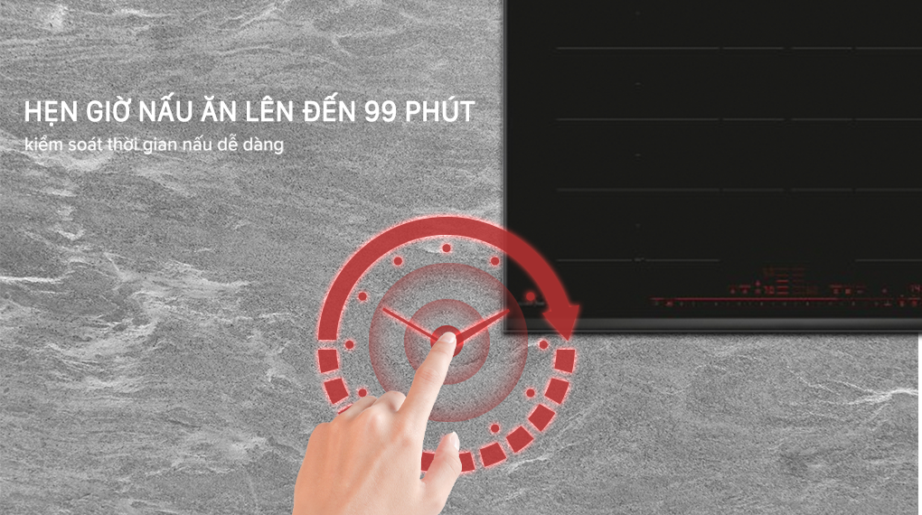 Bếp từ đa điểm Bosch PXY895DV1E series 8 7400 W - Hẹn giờ nấu ăn Bếp từ đa điểm Bosch PXY895DV1E series 8 7400 W