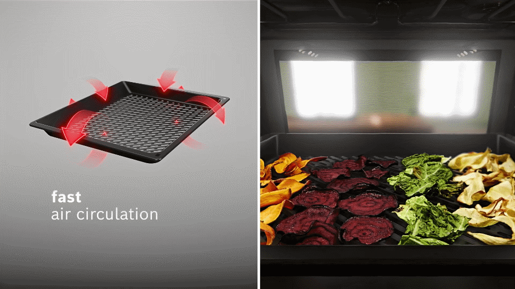 Lò nướng kèm hấp Bosch HSG7584B1 Series 8 âm tủ - Món ăn ngon ít béo với chế độ chiên không dầu Air Fry lo nuong kem hap bosch hsg7584b1 series 8 am tu 9 Gia Dụng Đức Sài Gòn