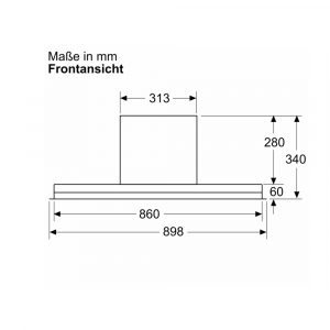 Máy hút mùi âm tủ Bosch DBB97DP60 series 6 Accent Line 14 may hut mui am tu bosch dbb97dp60 series 6 accent line 5 1 Gia Dụng Đức Sài Gòn
