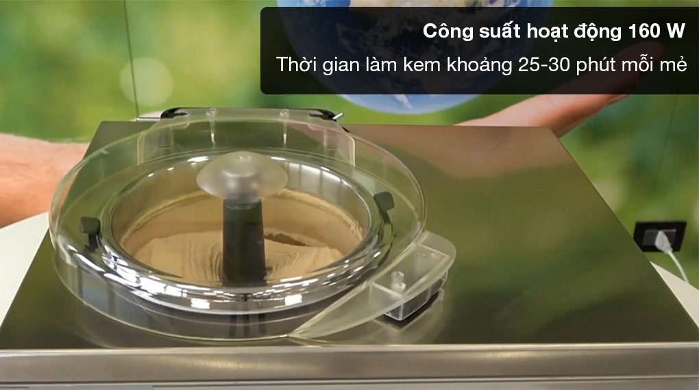 Máy làm kem mini Nemox 003B420250 Gelato Chef 3L AUTOMATIC i-Green 1,5 lít-Công suất làm lạnh 160 W, thời gian làm kem 25-30 phút Máy làm kem mini Nemox 003B420250 Gelato Chef 3L AUTOMATIC i-Green 1,5 lít-Công suất làm lạnh 160 W, thời gian làm kem 25-30 phút