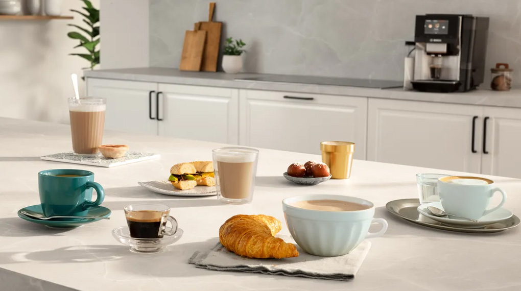 Máy pha cà phê tự động Bosch TQE80703 VeroCafe Series 8-Trang bị nhiều chế độ pha chế Máy pha cà phê tự động Bosch TQE80703 VeroCafe Series 8-Trang bị nhiều chế độ pha chế