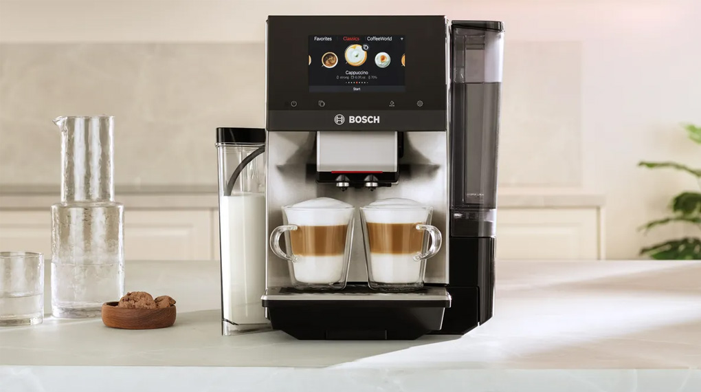 Máy pha cà phê tự động Bosch TQE80703 VeroCafe Series 8-Trải nghiệm nhiều hương vị cafe trên thế giới Máy pha cà phê tự động Bosch TQE80703 VeroCafe Series 8-Trải nghiệm nhiều hương vị cafe trên thế giới