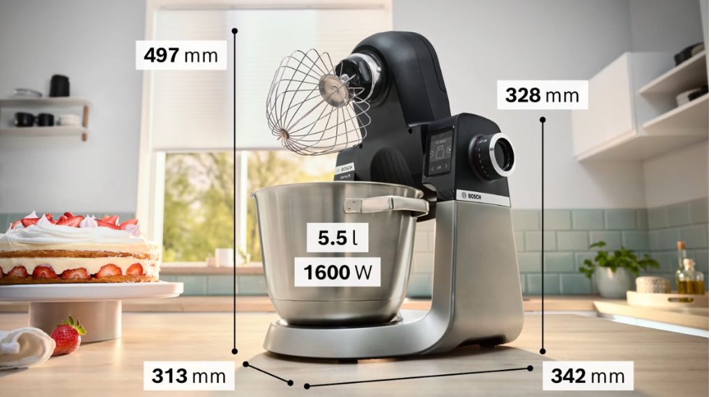 Máy trộn bột đa năng Bosch MUMS6ZS17 1600 W Series 6-Tổng quan thiết kế Máy trộn bột đa năng Bosch MUMS6ZS17 1600 W Series 6-Tổng quan thiết kế