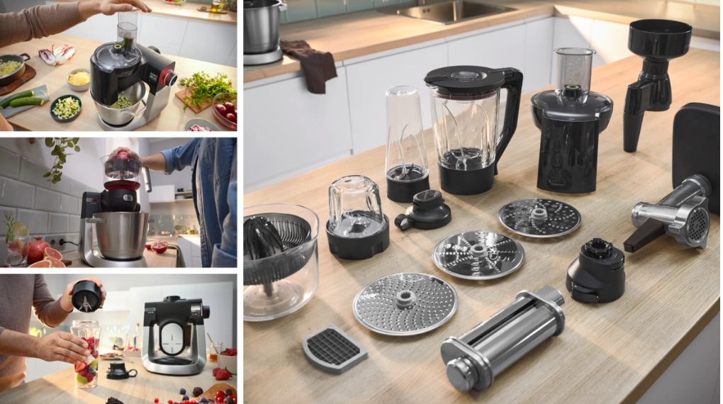 Máy trộn bột đa năng Bosch MUMS6ZS17 1600 W Series 6-Trang bị nhiều phụ kiện, tính năng dễ sử dụng Máy trộn bột đa năng Bosch MUMS6ZS17 1600 W Series 6-Trang bị nhiều phụ kiện, tính năng dễ sử dụng