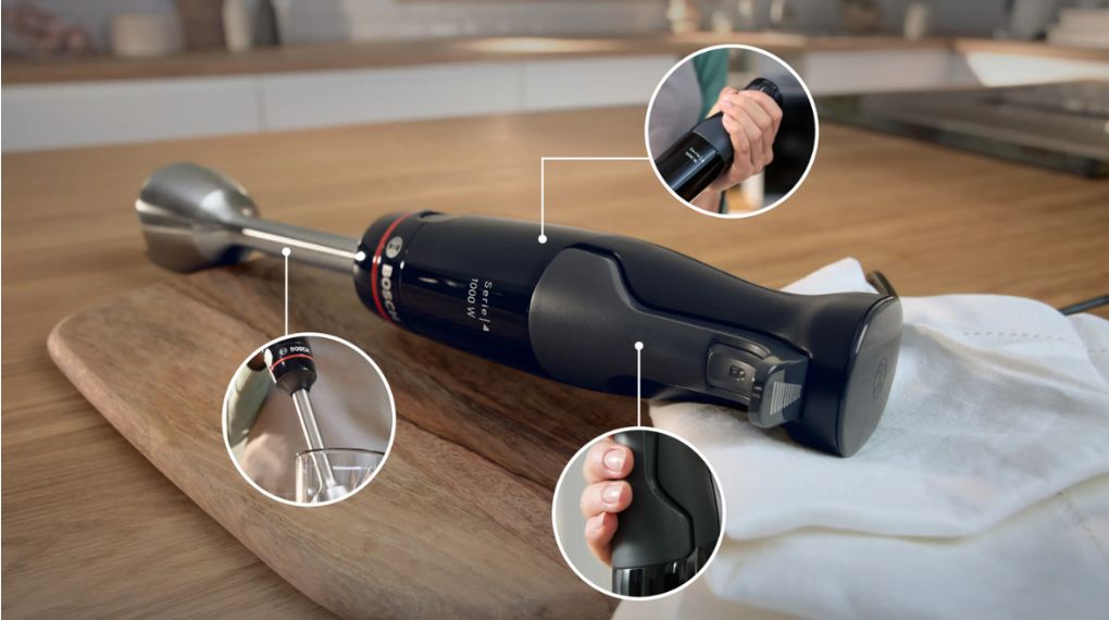 Máy xay cầm tay đa năng Bosch MSM4B624 Series 4-Tổng quan thiết kế Máy xay cầm tay đa năng Bosch MSM4B624 Series 4-Tổng quan thiết kế