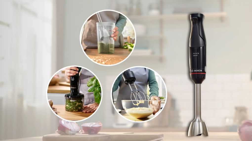 Máy xay cầm tay đa năng Bosch MSM4B624 Series 4-Trang bị nhiều tính năng Máy xay cầm tay đa năng Bosch MSM4B624 Series 4-Trang bị nhiều tính năng