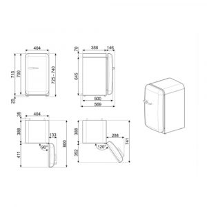 Tủ lạnh mini Smeg 34 lít FAB5xxx6 màu trơn 32 tu lanh mini smeg 34 lit fab5xxx6 mau tron 10 Gia Dụng Đức Sài Gòn