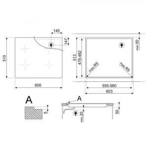 Bếp từ đa điểm Smeg SI1M4634D 7400 W Classica 6 bep tu 3 vung nau smeg si1m4634d 7400 w classica 2 Gia Dụng Đức Sài Gòn