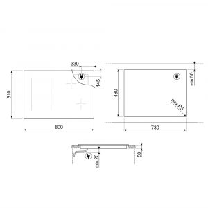 Bếp từ đa điểm Smeg SI1M4844D 7400 W Classica 5 bep tu 4 vung nau smeg si1m4844d 7400 w classica 3 Gia Dụng Đức Sài Gòn