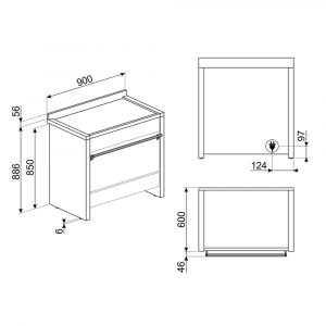 Bếp từ kết hợp lò nướng Smeg Classica A1PYID-9 11400 W 7 bep tu ket hop lo nuong smeg classica a1pyid 9 11400 w 5 Gia Dụng Đức Sài Gòn