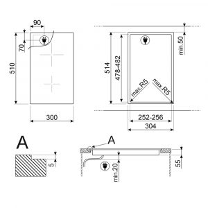 Bếp từ 2 vùng nấu Smeg SI2321D 3600 W Universale 4 bep tu miele km 7697 fr 1 Gia Dụng Đức Sài Gòn