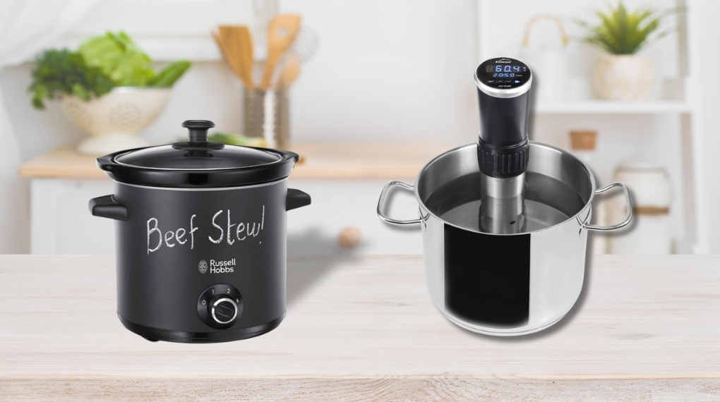 Điểm khác biệt giữa máy sous vide và nồi nấu chậm nằm ở khả năng kiểm soát nhiệt độ, thời gian chế biến và kết cấu thành phẩm