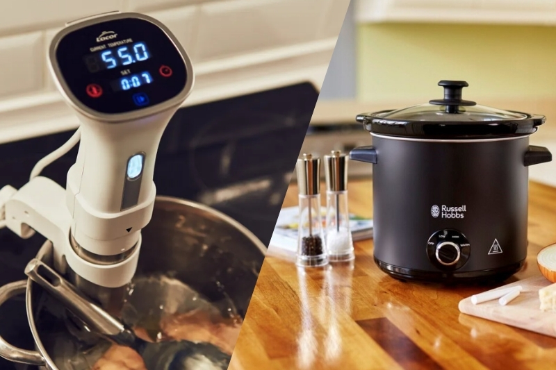 Máy sous vide khác gì nồi nấu chậm?